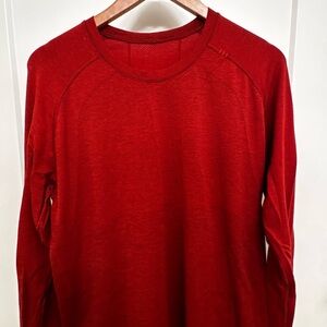 lululemon athletica Bold Red Metal Vent Tech 2.0 Long Sleeve Tee